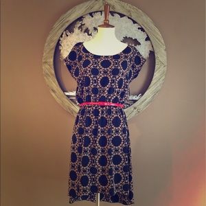 Francesca’s Navy Hi Low Dress